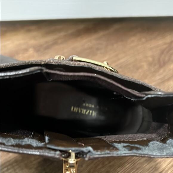 Isaac Mizrahi Brown Ankle Boots with Sleek Design - Picture 7 of 13